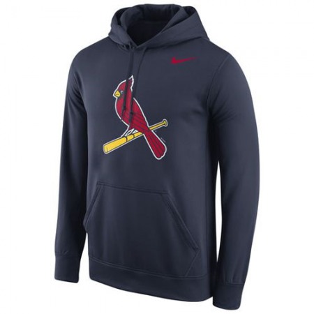 St.Louis Cardinals Logo Performance Pullover Navy MLB Hoodie