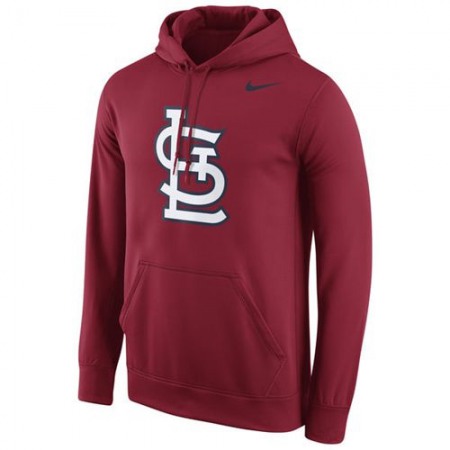 St.Louis Cardinals Logo Performance Pullover Red MLB Hoodie