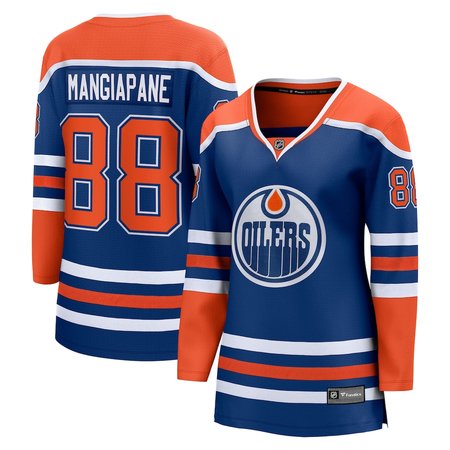 Women's Edmonton Oilers #88 Andrew Mangiapane Royal Home Jersey