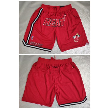 Men's Miami Heat Red Shorts (Run Small)