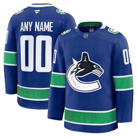Youth Vancouver Canucks Blue Home Custom Jersey