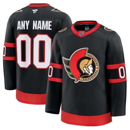 Youth Ottawa Senators Black Home Custom Jersey