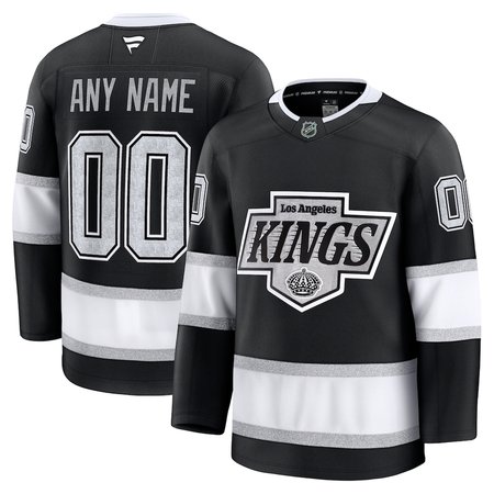 Youth Los Angeles Kings Black Home Custom Jersey