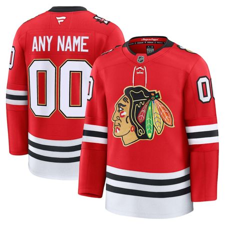 Youth Chicago Blackhawks Red Centennial Custom Jersey