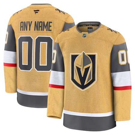Youth Vegas Golden Knights Gold Home Custom Jersey