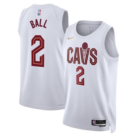Women's Cleveland Cavaliers #2 Lonzo Ball White Nike Association Edition Swingman Jersey