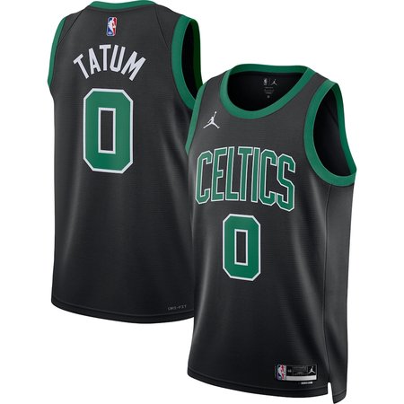 Youth Boston Celtics #0 Jayson Tatum Black Swingman Statement Edition Jersey