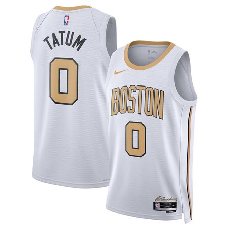 Youth Boston Celtics #0 Jayson Tatum Nike White 2025/26 Swingman City Edition Jersey