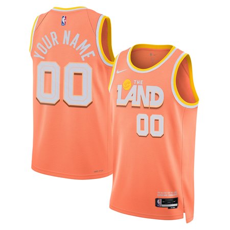 Women's Cleveland Cavaliers Nike Orange 2025/26 City Edition Swingman Custom Jersey