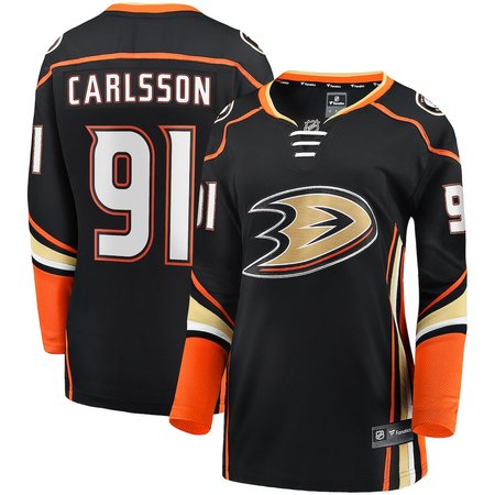 Women's Anaheim Ducks #91 Leo Carlsson Black Home Player Jersey