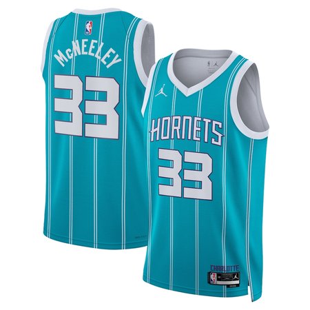 Women's Charlotte Hornets #33 Liam McNeeley Teal Swingman Icon Edition Jersey