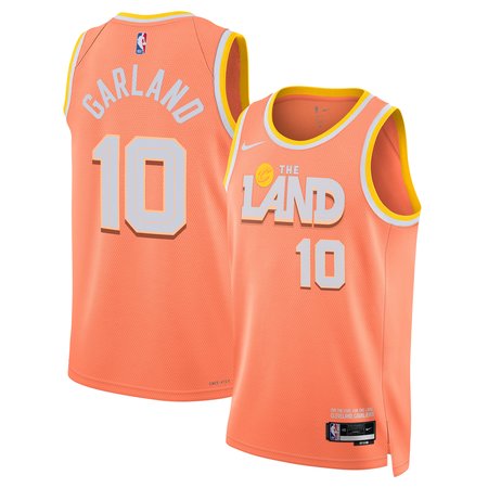 Youth Cleveland Cavaliers #10 Darius Garland Nike Orange 2025/26 Swingman City Edition Jersey