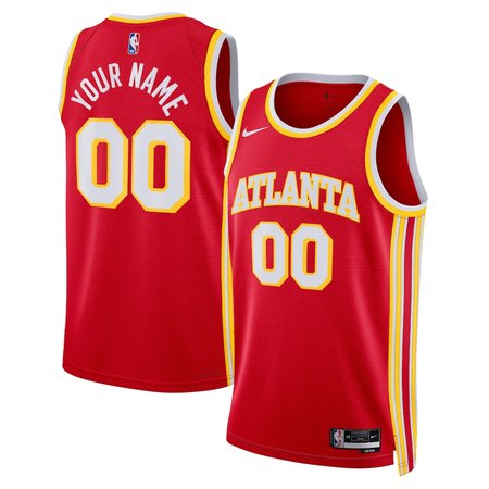 Youth Atlanta Hawks Nike Red Swingman Icon Edition Custom Jersey