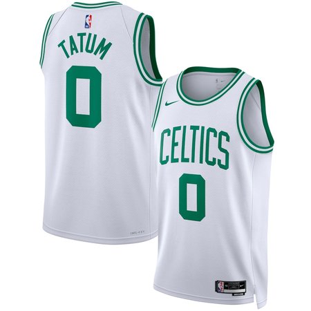 Youth Boston Celtics #0 Jayson Tatum Nike White Swingman Association Edition Jersey