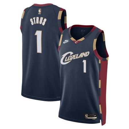 Youth Cleveland Cavaliers #1 Max Strus Nike Navy Classic Edition Jersey