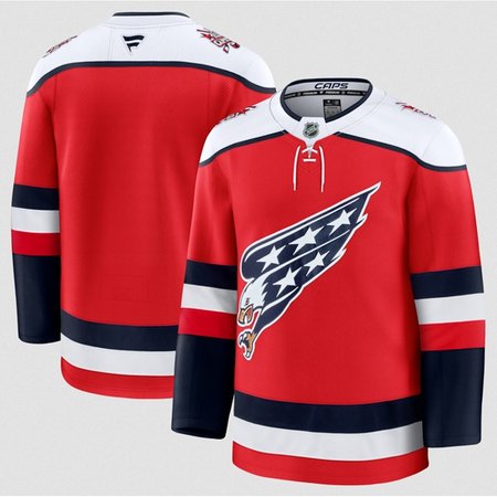 Men's Washington Capitals Blank Red 2025-26 Alternate Stitched Hockey Premium Jersey
