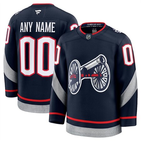 Youth Columbus Blue Jackets Custom Navy 2024-25 Stitched Hockey Jersey