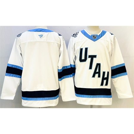 Youth Utah Mammoth Blank White Stitched Jersey