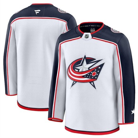 Youth Columbus Blue Jackets Blank White 2024-25 Away Stitched Hockey Jersey
