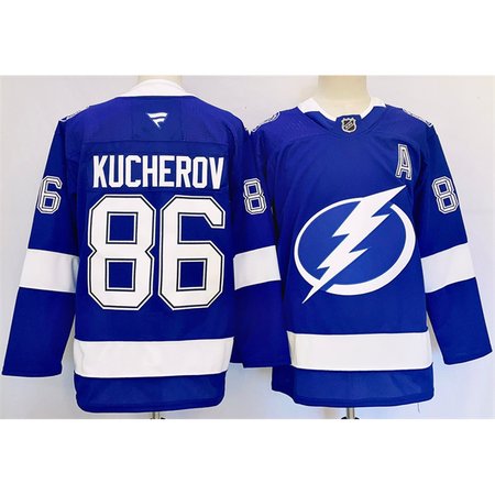 Youth Tampa Bay Lightning #86 Nikita Kucherov 2024-25 Blue Stitched Jersey