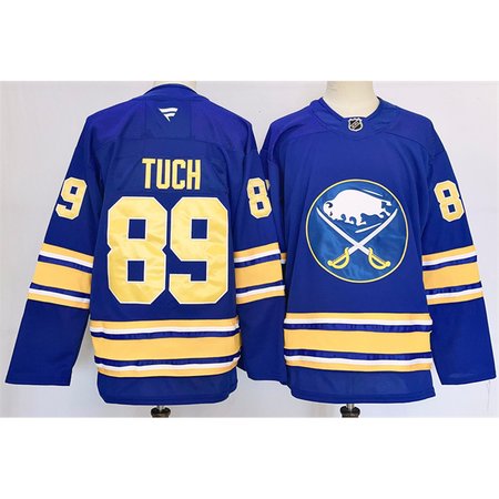 Men's Buffalo Sabres #89 Alex Tuch Blue 2024-25 Stitched Premium Jersey