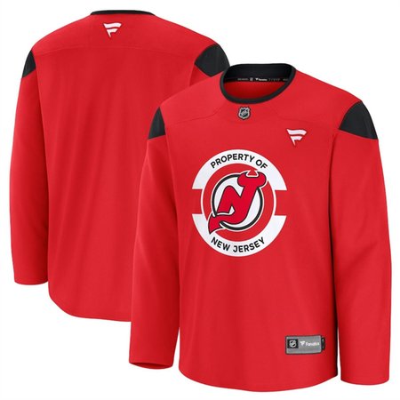 Youth New Jersey Devils Red 2024-25 Team Practice Stitched Hockey Jersey