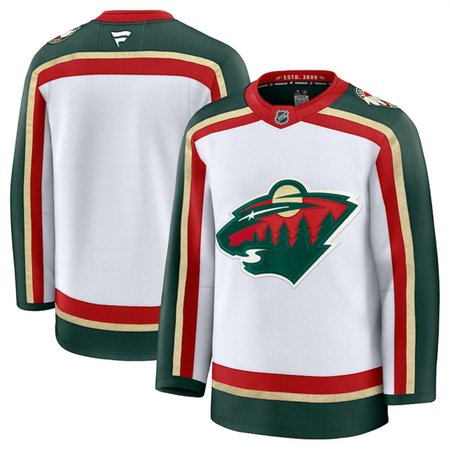 Youth Minnesota Wild Blank White 2025 25th Anniversary Stitched Hockey Jersey