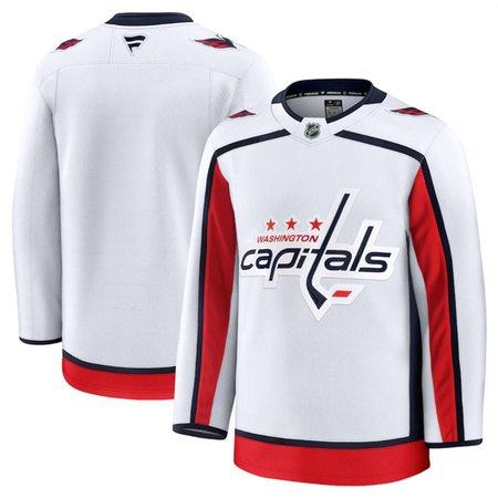 Youth Washington Capitals Blank White 2024-25 Away Stitched Hockey Jersey