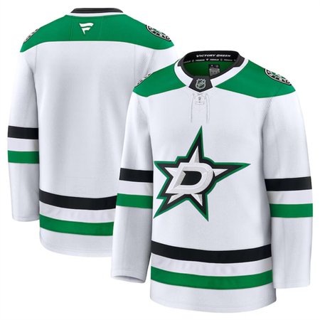Youth Dallas Stars Blank White 2024-25 Away Stitched Hockey Jersey