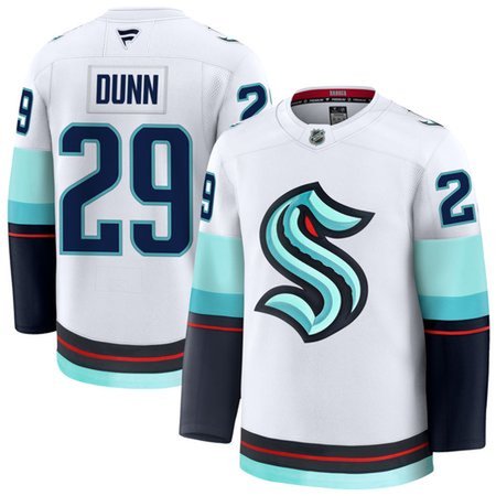 Youth Seattle Kraken #29 Vince Dunn White Away Jersey