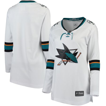 Women's San Jose Sharks Fanatics White Away Jersey