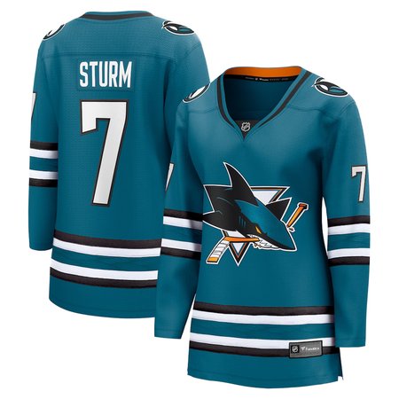 Women's San Jose Sharks #7 Nico Sturm Fanatics Teal Home Player Jersey