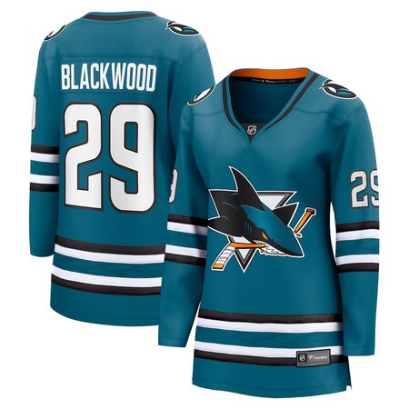 Women's San Jose Sharks #29 Mackenzie Blackwood Fanatics Teal Home Player Jersey