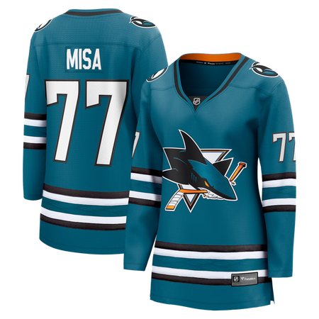 Women's San Jose Sharks #77 Michael Misa Fanatics Teal Jersey