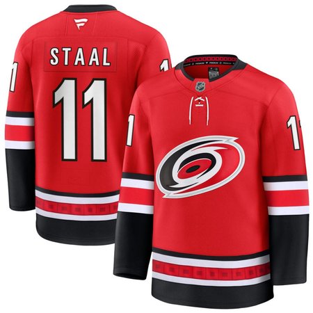 Men's Carolina Hurricanes #11 Jordan Staal Red Home Stitched Hockey Premium Jersey