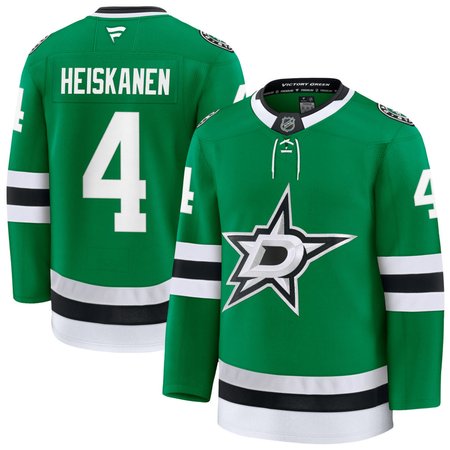 Men's Dallas Stars #4 Miro Heiskanen Green 2025-26 Alternate Stitched Hockey Premium Jersey