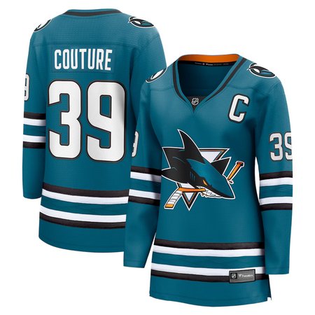 Women's San Jose Sharks #39 Logan Couture Fanatics Teal Home Player Jersey