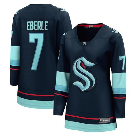 Women's Seattle Kraken #7 Jordan Eberle Navy Home Player Jersey