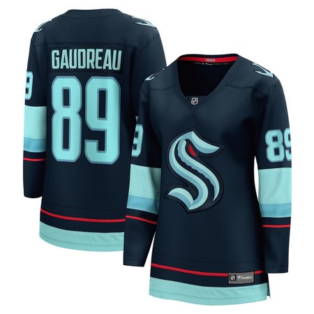 Women's Seattle Kraken #89 Frederick Gaudreau Deep Sea Blue Home Jersey