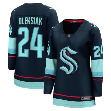 Women's Seattle Kraken #24 Jamie Oleksiak Deep Sea Blue Home Player Jersey