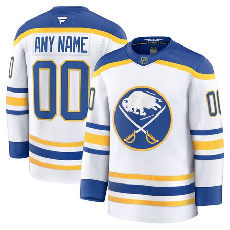 Youth Buffalo Sabres White Away Custom Jersey