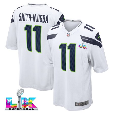 Youth Seattle Seahawks #11 Jaxon Smith-Njigba White Super Bowl LX Game Jersey