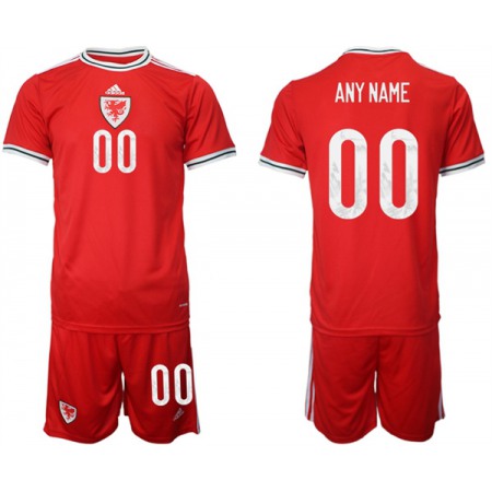 Men's Wales Custom Red Home Soccer Jersey Suit