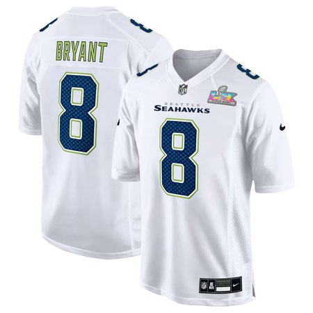 Youth Seattle Seahawks #8 Coby Bryant White Super Bowl LX Patch Tundra Fashion Game Jersey