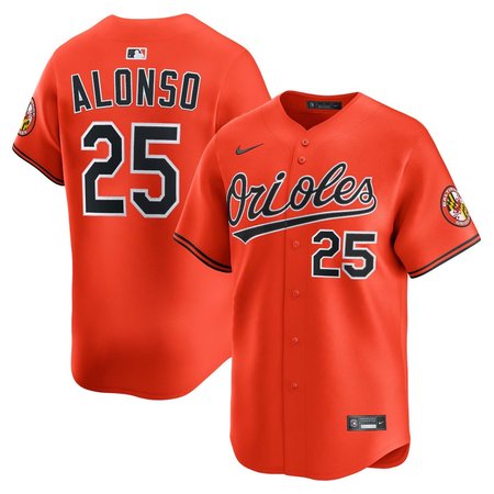 Youth Baltimore Orioles #25 Pete Alonso Nike Orange Alternate Replica Jersey