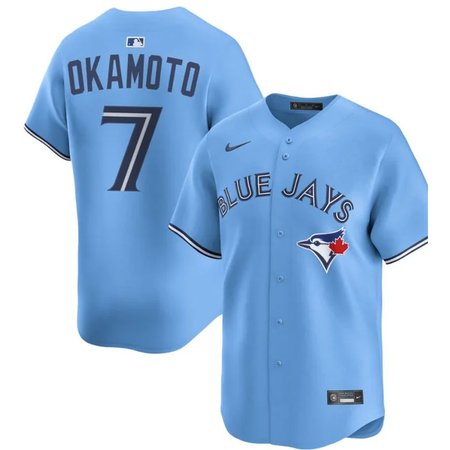 Youth Toronto Blue Jays #7 Kazuma Okamoto Nike Blue Home Replica Jersey