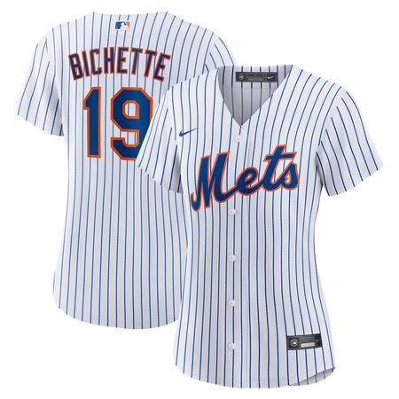 Women's New York Mets #19 Bo Bichette Nike White Home Replica Jersey