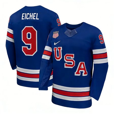 Youth USA Hockey #9 Jack Eichel Royal 2026 Home Replica Jersey