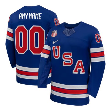 Youth USA Hockey Custom Royal 2026 Home Replica Jersey