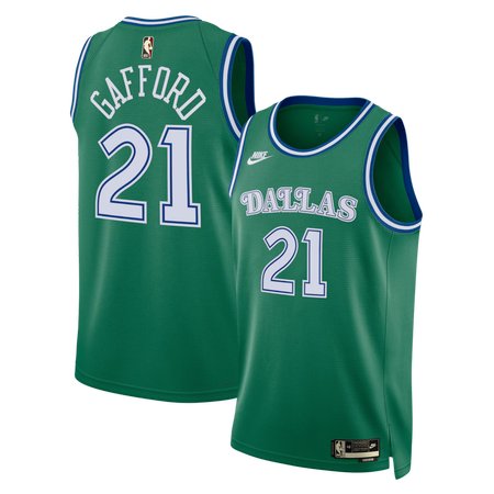 Women's Dallas Mavericks #21 Daniel Gafford Nike Green Swingman Classic Edition Jersey